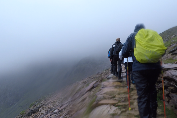 A misty walk up Snowdon